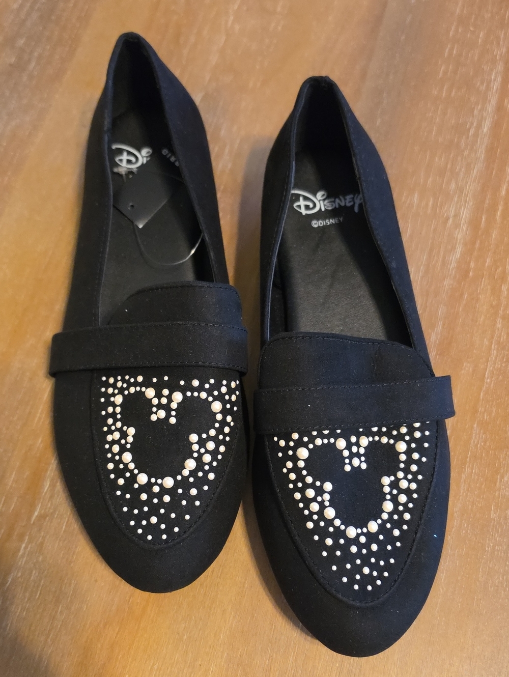 TorridDisney Black Studded Mickey Motif Loafers New
